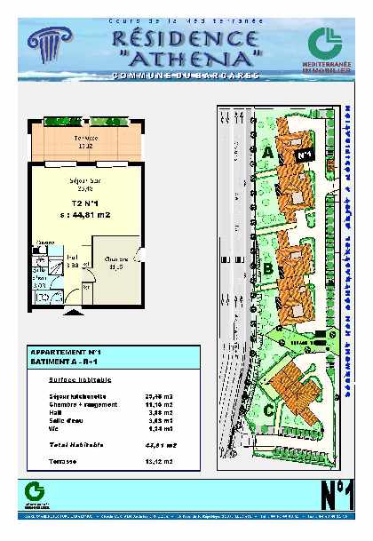One-Bed Lot Plan
