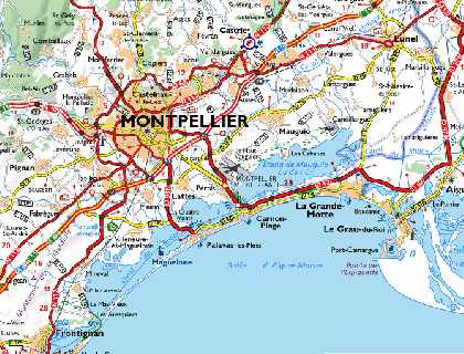 Location (NE of Montpellier)