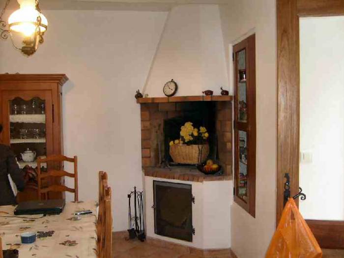 Kitchen fireplace
