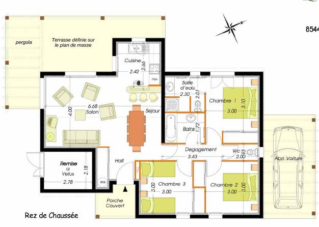 3-bed villa