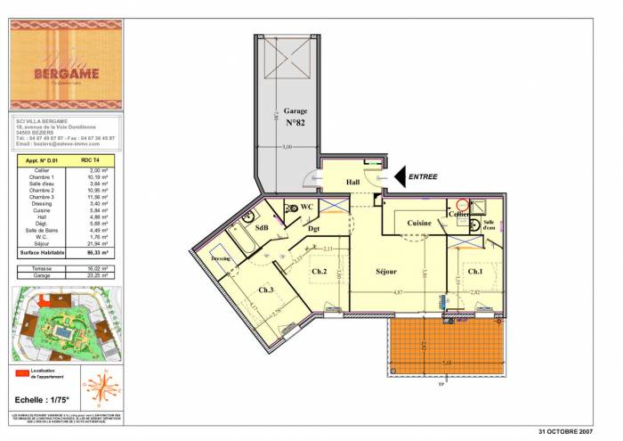 3-bed Apart