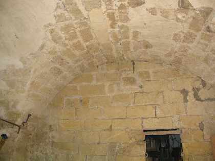 One of the vaulted ceiling rooms