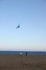 The beach opposite